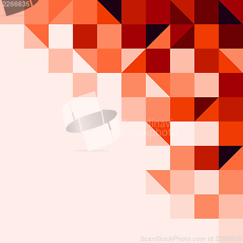 Image of Red tiled background