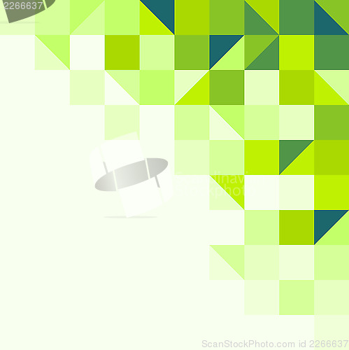 Image of Green geometric background