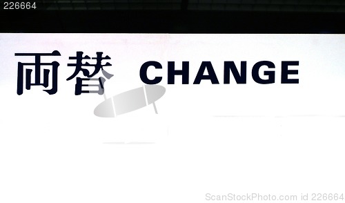 Image of sign change