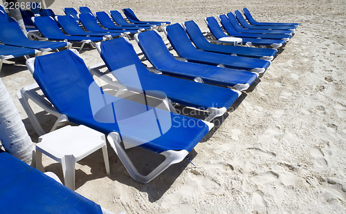 Image of Blue Lounge Chairs