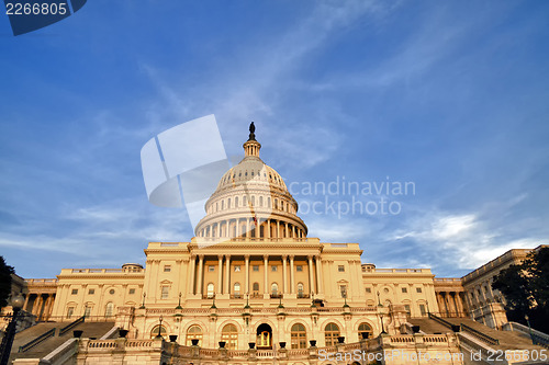 Image of US Congress at Sunset