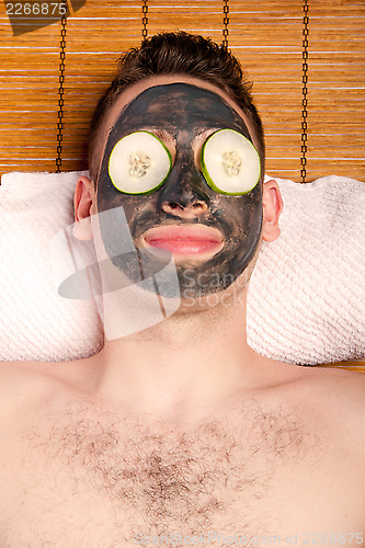 Image of Male facial mask skincare