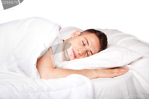 Image of Asleep and dreaming man