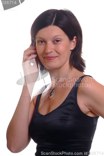 Image of woman with mobile phone