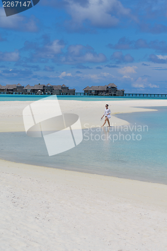 Image of happy woman at summer