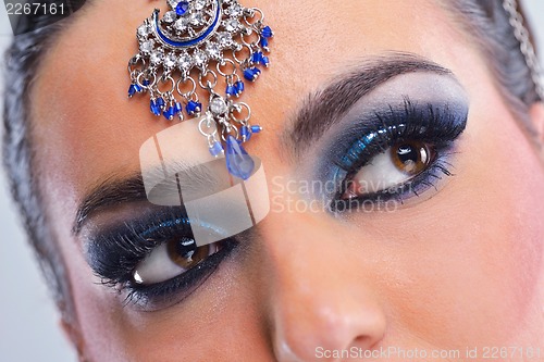 Image of Beautiful Woman with  Luxury Makeup