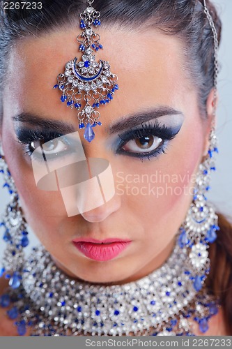 Image of Beautiful Woman with  Luxury Makeup