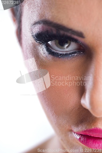 Image of Beautiful Woman with  Luxury Makeup