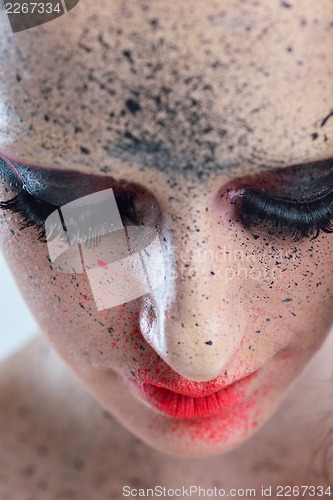 Image of Beautiful Woman with  Luxury Makeup
