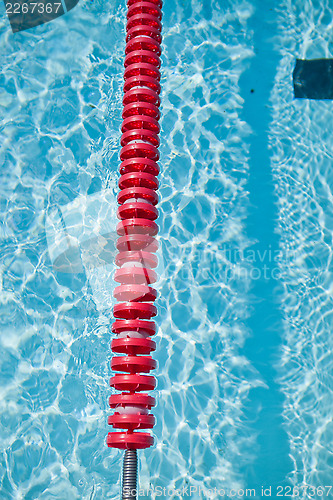 Image of Swimming pool and lane rope