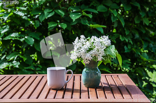 Image of Bouquet of white lilac