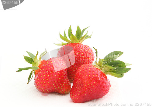 Image of Three strawberries 