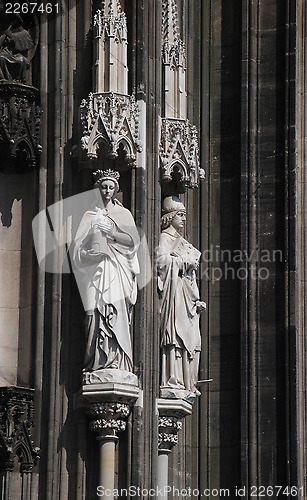 Image of Detail from the facade of Cologne cathedral