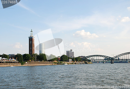 Image of Architecture of Cologne seen from the Rhine river