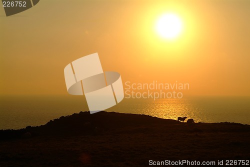 Image of sunset at coast