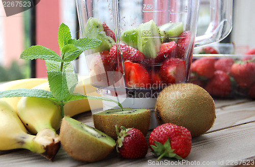 Image of Fresh vivid smoothie ingredients