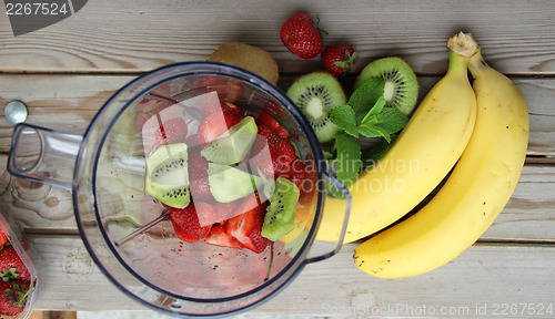 Image of Fresh vivid smoothie ingredients