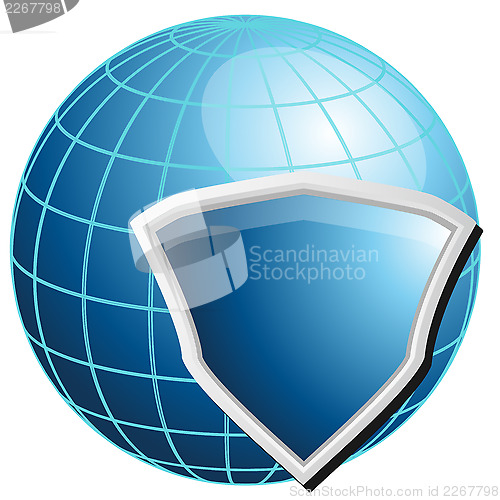 Image of Globe and shield