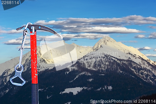 Image of equipment for climbing the summit