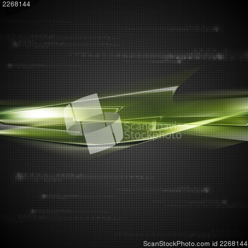 Image of Dark green vector background