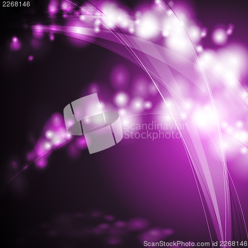 Image of Dark abstract vector waves