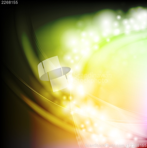 Image of Bright waves. Vector background
