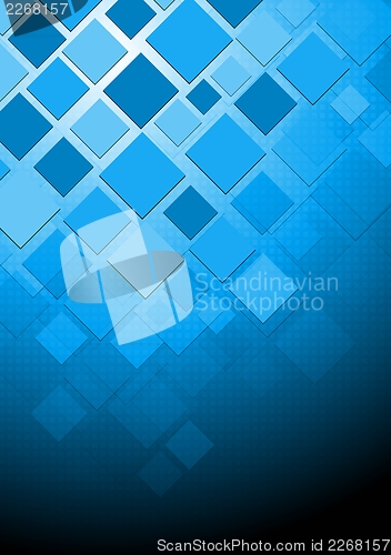 Image of Hi-tech vector blue background