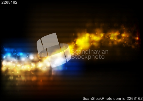 Image of Colourful shiny wave