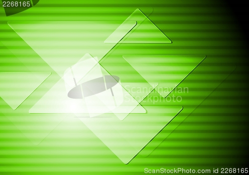 Image of Green abstract technical background