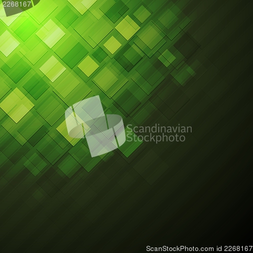Image of Dark green technical background