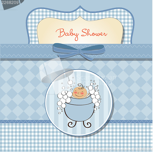 Image of baby boy shower card