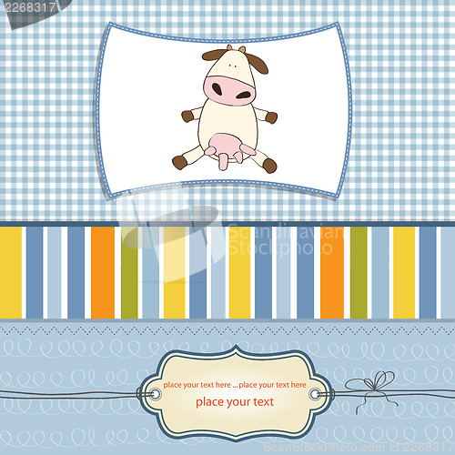 Image of fun greeting card with cow