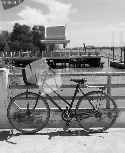 Image of Bicycle by the water