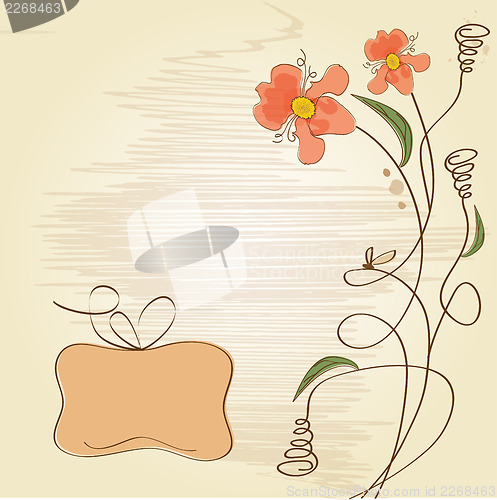 Image of romantic flowers background