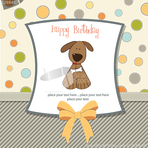 Image of birthday card with dog