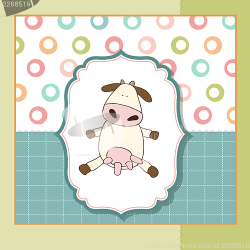 Image of fun greeting card with cow
