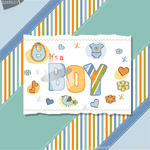 Image of baby boy shower card