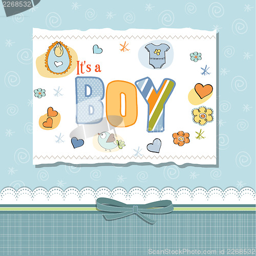 Image of baby boy shower card