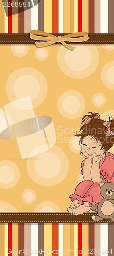 Image of childish cartoon greeting card