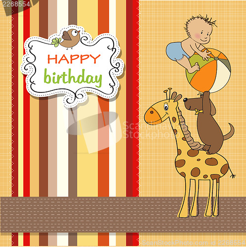 Image of funny cartoon birthday greeting card