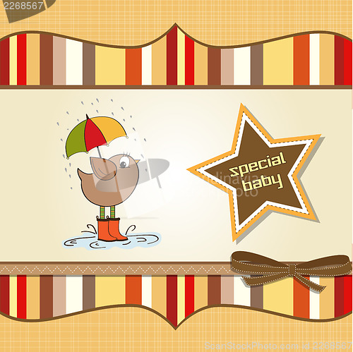 Image of new baby announcement card