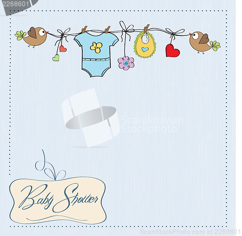 Image of baby boy shower card