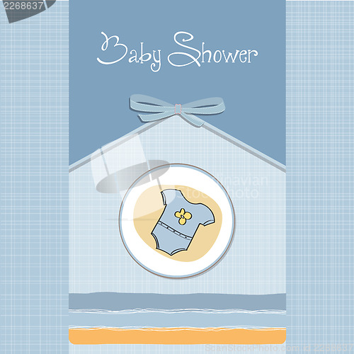 Image of baby boy shower card
