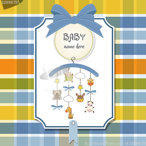 Image of welcome baby announcement card