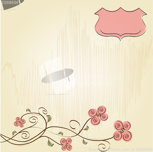 Image of romantic flowers background