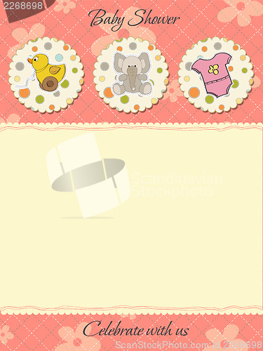 Image of cute baby shower card