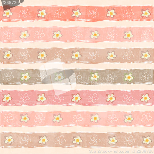 Image of seamless pattern background with flowers