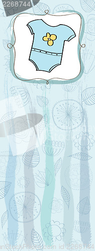 Image of baby boy shower card