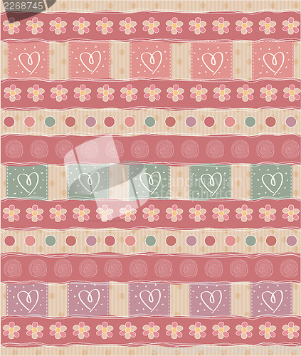 Image of Beautiful and vintage seamless background