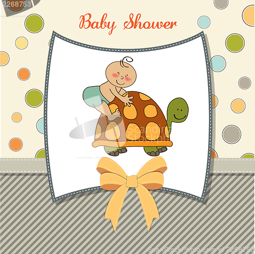 Image of funny baby boy announcement card